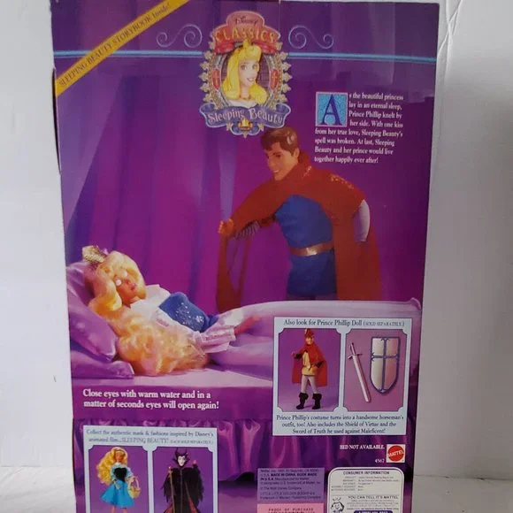 Vintage Disney Classic Sleeping Beauty and Prince Philip 1991
